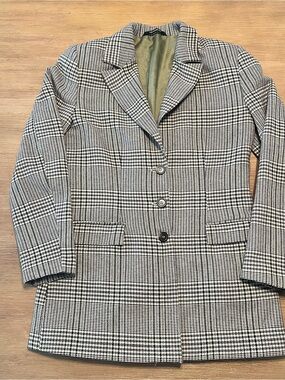 Truworths Black & White Glen Plaid  Blazer size 34 (s)